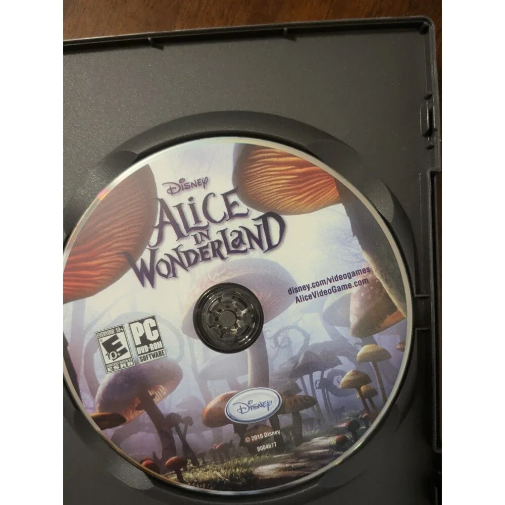Disney ALICE IN WONDERLAND Video Game, Tim Burton Film, PC DVD ROM